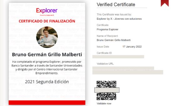 Certificado de participación